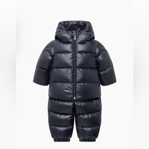 Moncler White And Navy Jacket With Red Accent